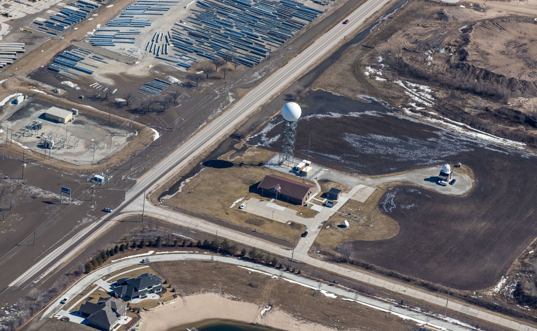 The National Weather Service in Valley, Nebraska was evacuated due to flooding.